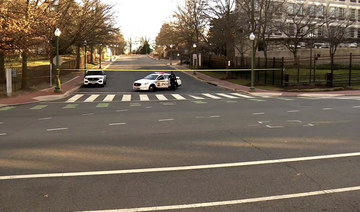 Police are deployed outside the Israeli Embassy in Washington, Sunday, Feb. 25, 2024.