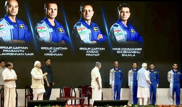 India names four astronauts for first human space flight