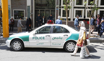 An Iranian police vehicle is seen parked in the capital Tehran. (AFP file photo)