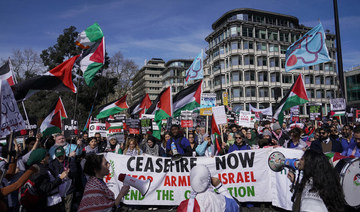 Thousands march in London pro-Palestinian rally