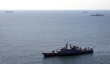 Iran, Russia and China show off their ships in a joint naval drill in the Gulf of Oman