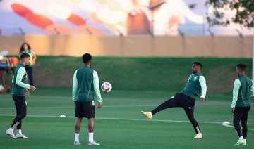 Green Falcons training ahead of Tajikistan qualification matches