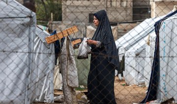 Rafah displaced shiver as thunder and rain lash tent camp