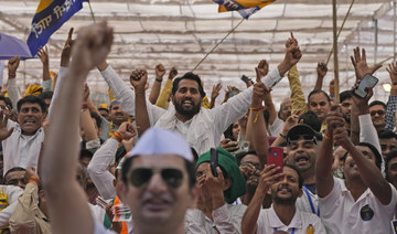 Thousands attend a rally in India’s capital to challenge PM Modi ahead of elections