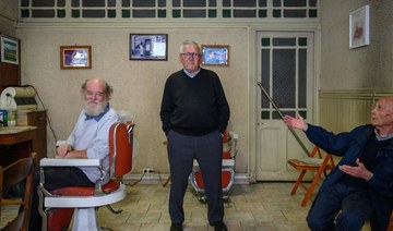 French barber still trimming at 90