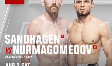 Sandhagen to face Nurmagomedov at UFC fight night in Abu Dhabi