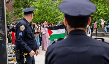 Pro-Palestinian protests dwindle to tiny numbers and subtle defiant acts at US college graduations