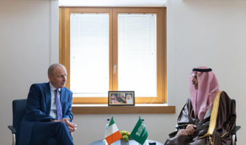 Saudi, Ireland foreign ministers discuss Gaza developments in Brussels