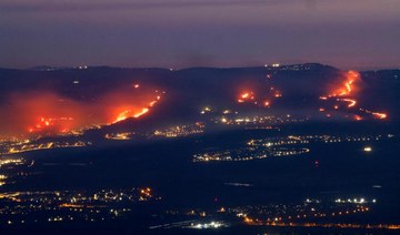 Brush fires sparked by rockets from Lebanon blaze in north Israel