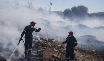 One dead in Greek wildfires fanned by gale-force winds