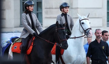 Gigi Hadid hits the runway on horseback in Paris 