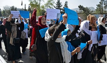 Afghan women protest exclusion from upcoming UN meeting in Doha