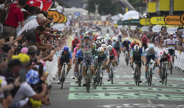 Philipsen edges Girmay in sprint for Tour de France stage 10