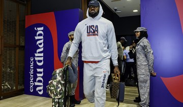 US basketball team arrives in Abu Dhabi