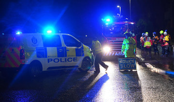 UK police arrest man over discovery of human remains on bridge