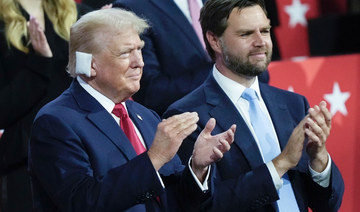 Trump, ear bandaged, appears at Republican National Convention