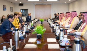 The Saudi Minister of Economy and Planning met with Kristalina Georgieva, the IMF's managing director. (SPA)