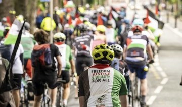 More than 1,200 UK cyclists ride to raise awareness, funds for Gaza