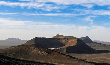 The black lava fields are stone volcanic structures that have transformed into natural oasis museums due to weathering. (SPA)