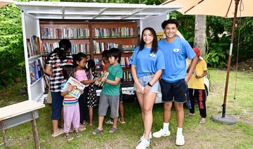 Filipino-American teens run mobile library to support literacy in Mindanao