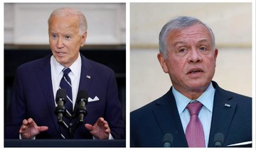 US President Joe Biden and Jordan’s King Abdullah. (File/AFP)