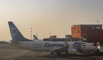 An EgyptAir Boeing 737-800 aircraft is pictured on the tarmac at Cairo International Airport in Cairo. (File/AFP)