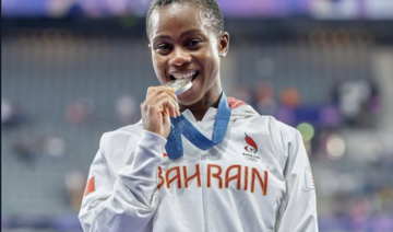 Bahrain’s Salwa Nasser wins silver in 400m race at Paris Olympics