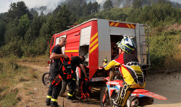 Kosovo man braves wildfires on motorbike to deliver water to firefighters