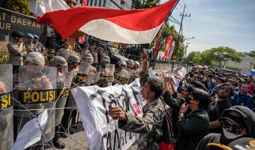 Protesters rally again in Indonesia as tempers flare over political maneuvers