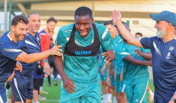 West Ham defender Kurt Zouma moved to Saudi Pro League club Al-Orobah on loan on Saturday. (X/@ALOROBAH_FC)