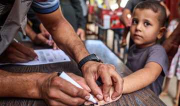 WHO hails success of polio first phase vaccination campaign in Gaza