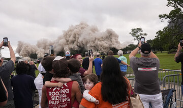 A hurricane-damaged Louisiana skyscraper is imploded