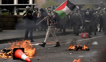 Dozens arrested as Melbourne anti-war protests turn violent