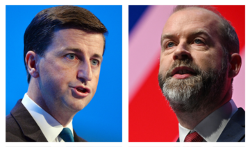 Douglas Alexander (L) and Jonathan Reynolds. (AFP file photo)