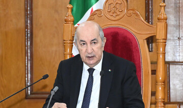 Algerian President Abdelmadjid Tebboune. (Twitter @AlgPresidency)