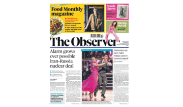 The Observer edition for September 15, 2024. (Twitter @ObserverUK)