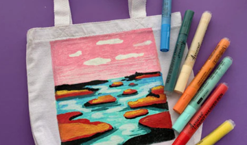 Tote bag painting