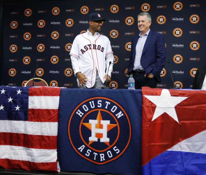 Astros' Gurriel goes from Cuban star to World Series hopeful
