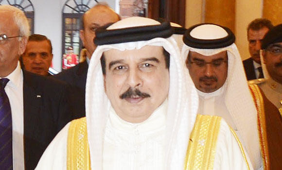 Bahrain king arrives today