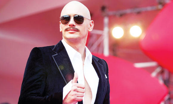 James Franco goes bald for film