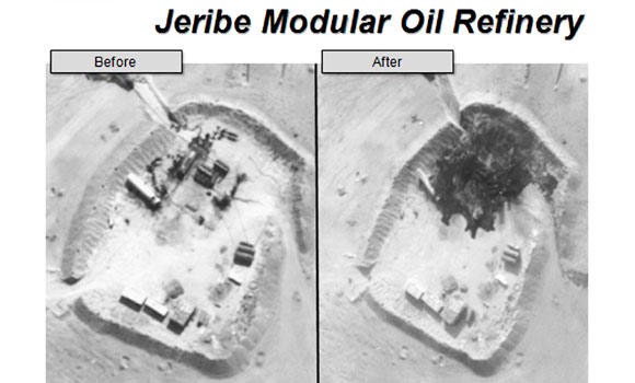 Airstrikes disrupt IS oil operations