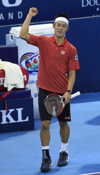 Nishikori, Benneteau reach Malaysian Open final