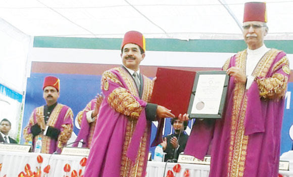 Tarin awarded doctorate by Aligarh Muslim University