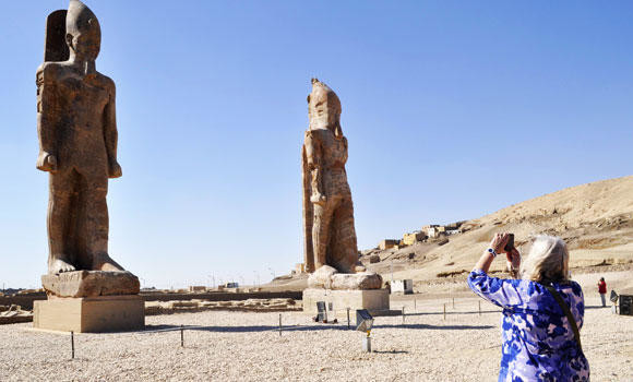 Colossal Amenhotep III statue unveiled in Luxor