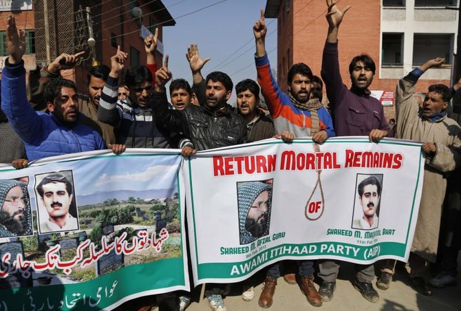 1 killed during Kashmir protest marking separatist’s hanging