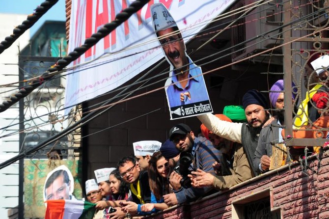 India’s ruling party trounced in Delhi in big blow for Modi