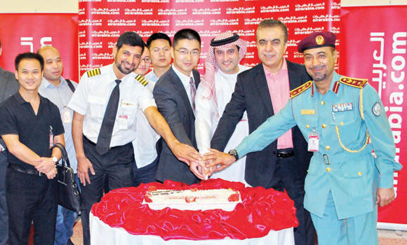 Air Arabia inaugural flight lands in Urumqi, China