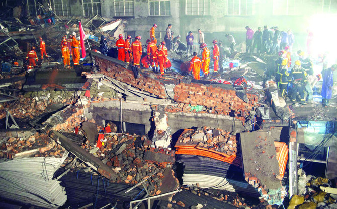 12 dead in China factory collapse | Arab News