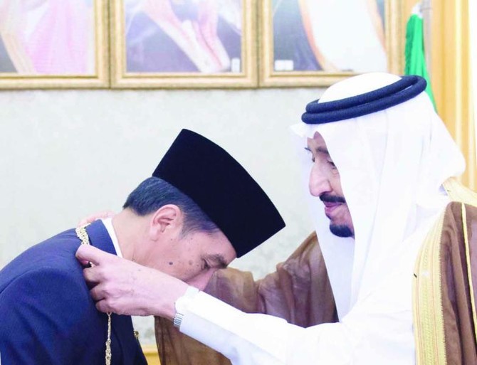 King Salman honors Widodo