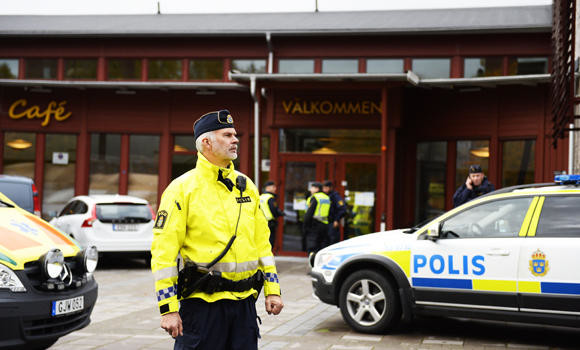 Masked man kills 2 at Swedish school